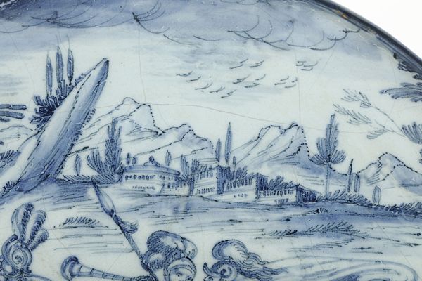 Sottocoppa<BR>Savona, nono decennio circa del XVII secolo<BR>  - Asta Maioliche e Porcellane - Associazione Nazionale - Case d'Asta italiane