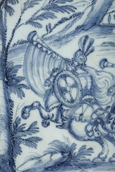 Sottocoppa<BR>Savona, nono decennio circa del XVII secolo<BR>  - Asta Maioliche e Porcellane - Associazione Nazionale - Case d'Asta italiane