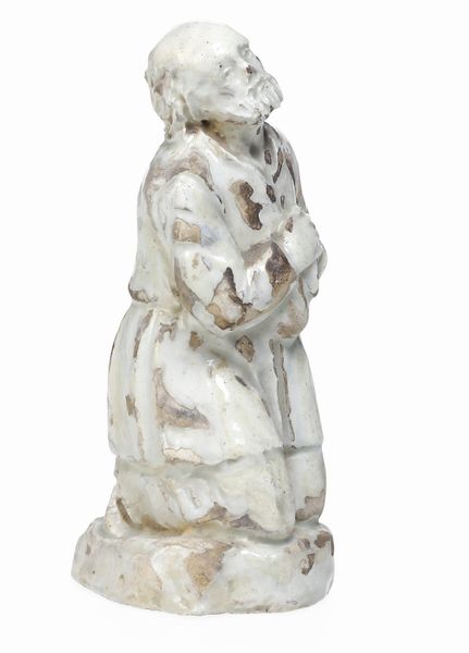 Statuetta del Beato Antonio Botta<BR>Savona, fine XVIII o inizio XIX secolo<BR>  - Asta Maioliche e Porcellane - Associazione Nazionale - Case d'Asta italiane