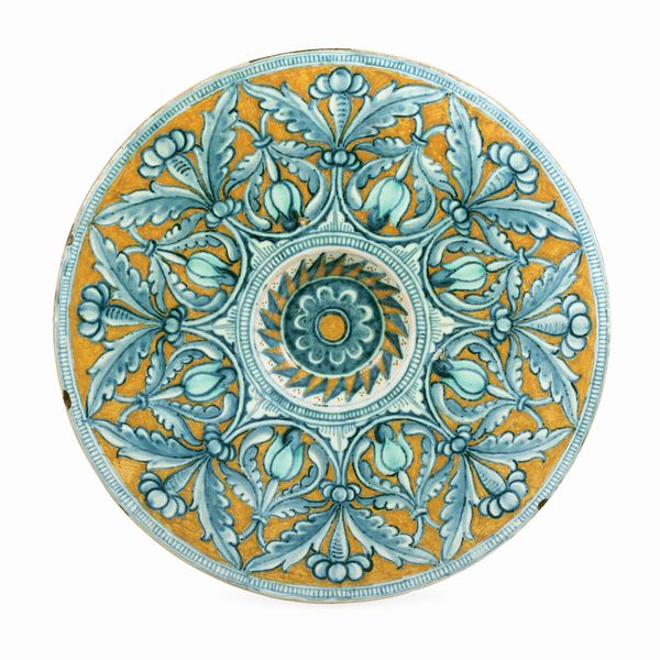 Piatto<BR>Deruta, Nicola Francioli, 1520-1530  - Asta Maioliche e Porcellane - Associazione Nazionale - Case d'Asta italiane
