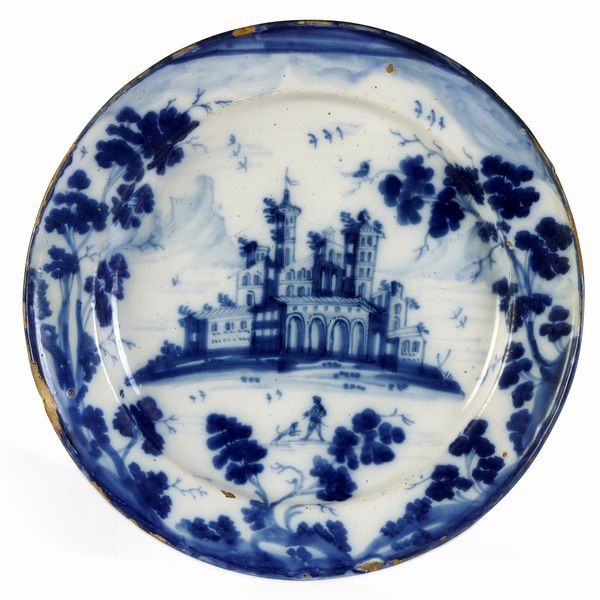 Piatto<BR>Pavia (o Lodi ?), primi decenni del XVIII secolo<BR>  - Asta Maioliche e Porcellane - Associazione Nazionale - Case d'Asta italiane