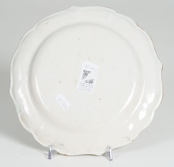 Piatto<BR>Milano, Manifattura di Felice Clerici, 17701790<BR>  - Asta Maioliche e Porcellane - Associazione Nazionale - Case d'Asta italiane
