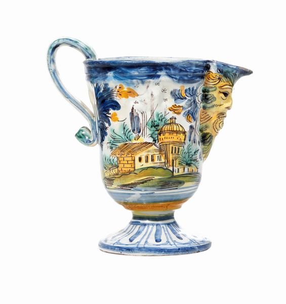 Versatoio<BR>Campania, Manifattura di Napoli o di Vietri, XVII - XVIII secolo<BR>  - Asta Maioliche e Porcellane - Associazione Nazionale - Case d'Asta italiane