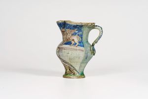 Boccale <BR>Pesaro (Molaroni?), 1875-1900<BR>  - Asta Maioliche e Porcellane - Associazione Nazionale - Case d'Asta italiane