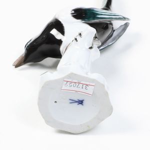 Sei figure di gazze <BR>Meissen, met del XX secolo<BR>  - Asta Maioliche e Porcellane - Associazione Nazionale - Case d'Asta italiane