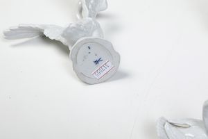 Quattro figure di cigni<BR>Meissen, terzo quarto del XX secolo<BR>  - Asta Maioliche e Porcellane - Associazione Nazionale - Case d'Asta italiane