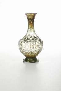 Bottiglia<BR>Persia (Iran), probabilmente XVIII secolo  - Asta Maioliche e Porcellane - Associazione Nazionale - Case d'Asta italiane