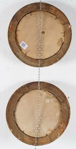 Due targhe <BR>Castelli, Nicola Cappelletti (?), secondo quarto del XVIII secolo<BR>  - Asta Maioliche e Porcellane - Associazione Nazionale - Case d'Asta italiane