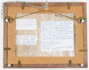 Targa con scena di Giacobbe<BR>Castelli, bottega Grue, 1750 circa  - Asta Maioliche e Porcellane - Associazione Nazionale - Case d'Asta italiane