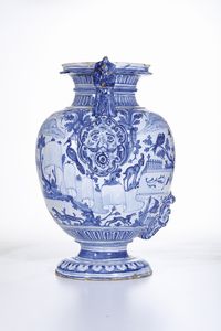 Eccezionale stagnone di farmacia<BR>Albisola, fabbrica Pescio, sesto decennio circa del XVII secolo<BR>  - Asta Maioliche e Porcellane - Associazione Nazionale - Case d'Asta italiane