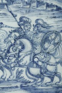 Sottocoppa<BR>Savona, nono decennio circa del XVII secolo<BR>  - Asta Maioliche e Porcellane - Associazione Nazionale - Case d'Asta italiane