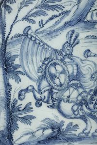 Sottocoppa<BR>Savona, nono decennio circa del XVII secolo<BR>  - Asta Maioliche e Porcellane - Associazione Nazionale - Case d'Asta italiane