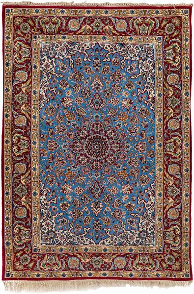 Tappeto Isfahan, Persia, XX secolo  - Asta Tappeti - Associazione Nazionale - Case d'Asta italiane