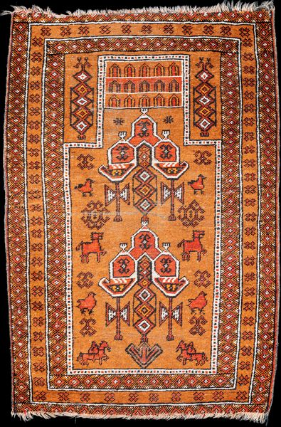 Tappeto Yomut, Turkmenistan, Inizio XX secolo  - Asta Tappeti - Associazione Nazionale - Case d'Asta italiane