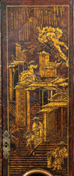 Orologio a torre georgiano inglese a cineserie  - Asta  Arredi Antichi, Oggetti d'Arte, Curiosities con una selezione di tappeti - Associazione Nazionale - Case d'Asta italiane