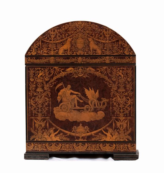 Baule intarsiato Luigi XVI Italiano  - Asta  Arredi Antichi, Oggetti d'Arte, Curiosities con una selezione di tappeti - Associazione Nazionale - Case d'Asta italiane