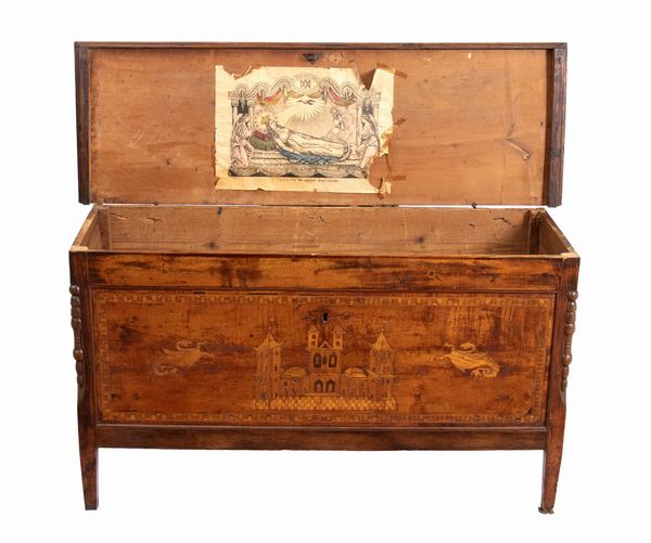 Madia intarsiata Italiana Luigi XVI  - Asta  Arredi Antichi, Oggetti d'Arte, Curiosities con una selezione di tappeti - Associazione Nazionale - Case d'Asta italiane