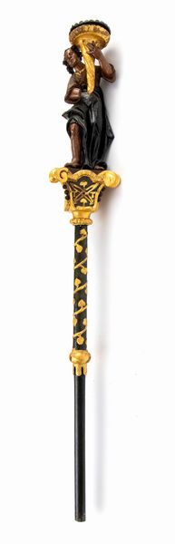 Torciere italiano per processione, Luigi XV  - Asta  Arredi Antichi, Oggetti d'Arte, Curiosities con una selezione di tappeti - Associazione Nazionale - Case d'Asta italiane