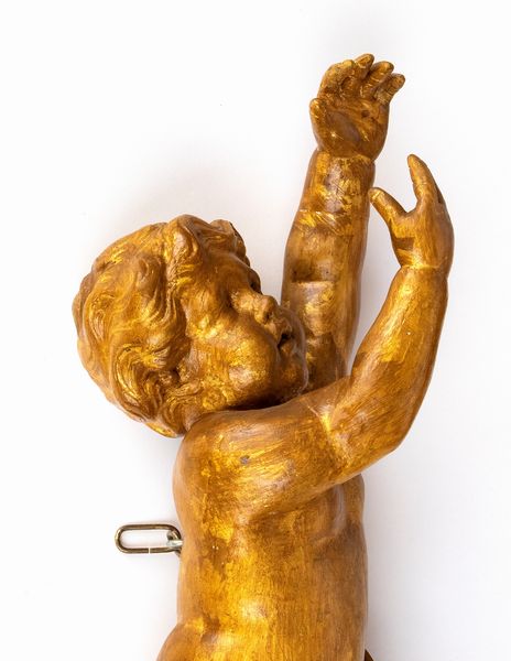 Coppia di putti dorati Italiani, Luigi XVI  - Asta  Arredi Antichi, Oggetti d'Arte, Curiosities con una selezione di tappeti - Associazione Nazionale - Case d'Asta italiane