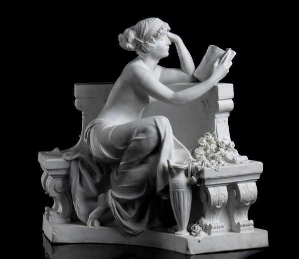 Louis Carier Belleuse (1848-1913) : Scultura in porcellana di Biscuit  - Asta  Arredi Antichi, Oggetti d'Arte, Curiosities con una selezione di tappeti - Associazione Nazionale - Case d'Asta italiane
