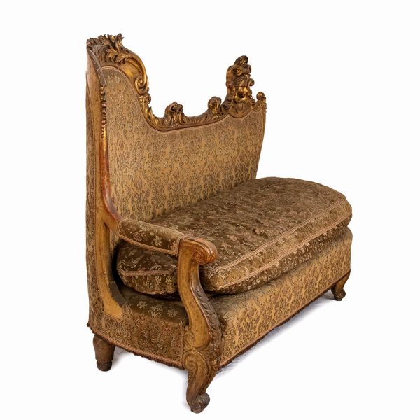 Divano dourmouse Luigi XVI  italiano  - Asta  Arredi Antichi, Oggetti d'Arte, Curiosities con una selezione di tappeti - Associazione Nazionale - Case d'Asta italiane