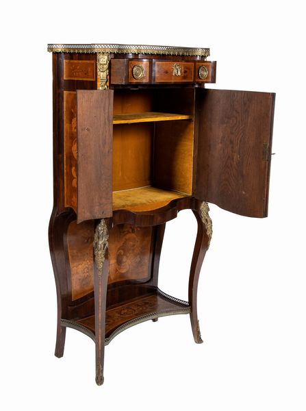 Mobile francese Napoleone III° intarsiato  - Asta  Arredi Antichi, Oggetti d'Arte, Curiosities con una selezione di tappeti - Associazione Nazionale - Case d'Asta italiane