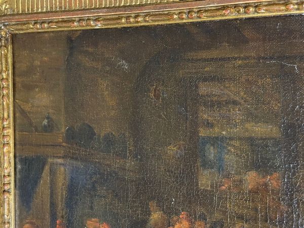 Elisabeth Seldron : Interno di taverna  - Asta  Arredi Antichi, Oggetti d'Arte, Curiosities con una selezione di tappeti - Associazione Nazionale - Case d'Asta italiane