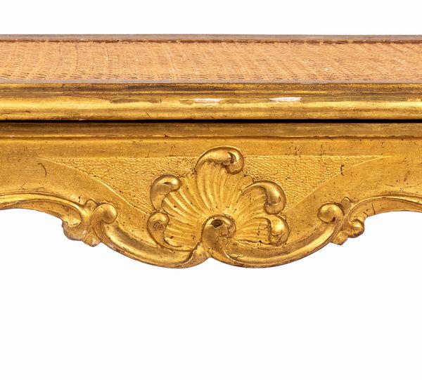 Panchetto Luigi XVI italiano dorato  - Asta  Arredi Antichi, Oggetti d'Arte, Curiosities con una selezione di tappeti - Associazione Nazionale - Case d'Asta italiane