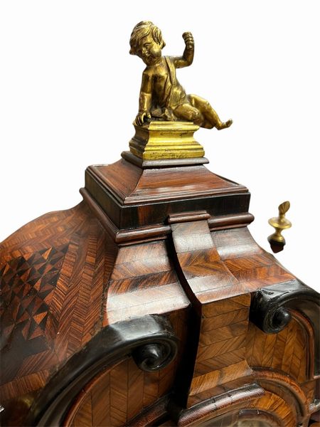 Giorgi Pietro, canonico di Velletri : Orologio da appoggio italiano Luigi XV  - Asta  Arredi Antichi, Oggetti d'Arte, Curiosities con una selezione di tappeti - Associazione Nazionale - Case d'Asta italiane