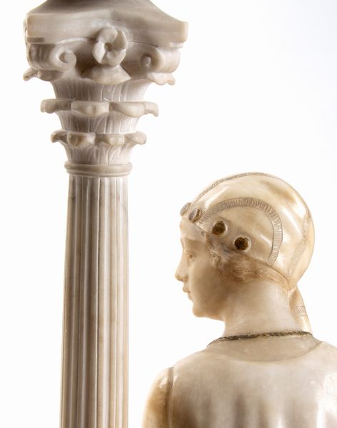 Lampada italiana in alabastro  - Asta  Arredi Antichi, Oggetti d'Arte, Curiosities con una selezione di tappeti - Associazione Nazionale - Case d'Asta italiane