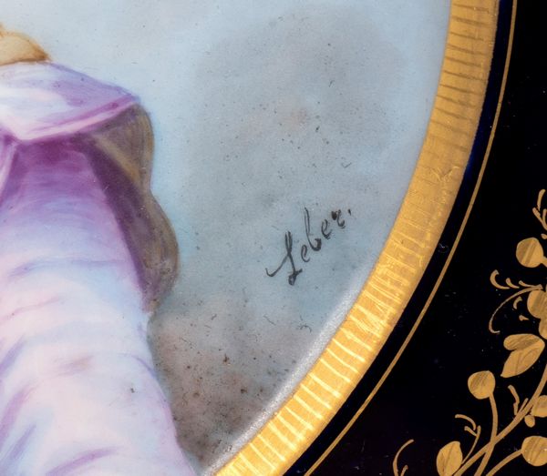 Due piatti francesi in porcellana di Sevres  - Asta  Arredi Antichi, Oggetti d'Arte, Curiosities con una selezione di tappeti - Associazione Nazionale - Case d'Asta italiane