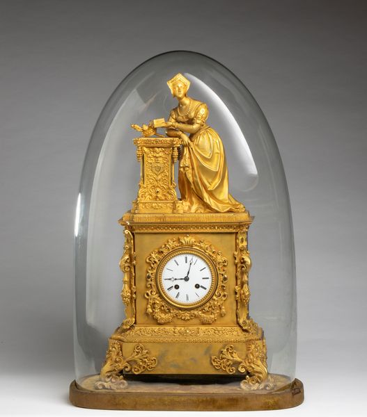Orologio da appoggio Carlo X francese in bronzo dorato  - Asta  Arredi Antichi, Oggetti d'Arte, Curiosities con una selezione di tappeti - Associazione Nazionale - Case d'Asta italiane