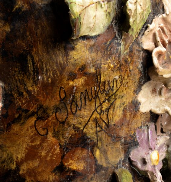 Ernest Sanglan : Vaso Art Nouveau francese in maiolica  - Asta  Arredi Antichi, Oggetti d'Arte, Curiosities con una selezione di tappeti - Associazione Nazionale - Case d'Asta italiane