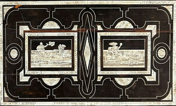 Pogliani Ferdinando : Tavolo italiano intarsiato in avorio  - Asta  Arredi Antichi, Oggetti d'Arte, Curiosities con una selezione di tappeti - Associazione Nazionale - Case d'Asta italiane