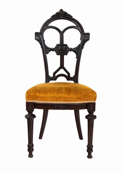 Gruppo di quattro sedie e divano Luigi Filippo francese  - Asta  Arredi Antichi, Oggetti d'Arte, Curiosities con una selezione di tappeti - Associazione Nazionale - Case d'Asta italiane