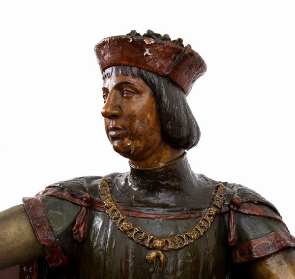 Coppia di sculture francesi in gesso  - Asta  Arredi Antichi, Oggetti d'Arte, Curiosities con una selezione di tappeti - Associazione Nazionale - Case d'Asta italiane