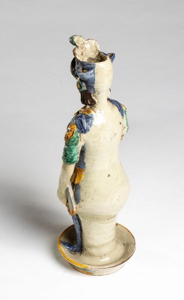 Lucerna a olio in maiolica Caltagirone  - Asta  Arredi Antichi, Oggetti d'Arte, Curiosities con una selezione di tappeti - Associazione Nazionale - Case d'Asta italiane