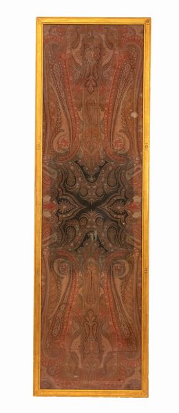 Arazzo italiano incorniciato  - Asta  Arredi Antichi, Oggetti d'Arte, Curiosities con una selezione di tappeti - Associazione Nazionale - Case d'Asta italiane