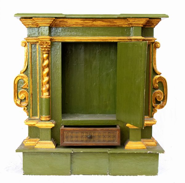 Stipo italiano laccato e dipinto, Luigi XVI  - Asta  Arredi Antichi, Oggetti d'Arte, Curiosities con una selezione di tappeti - Associazione Nazionale - Case d'Asta italiane