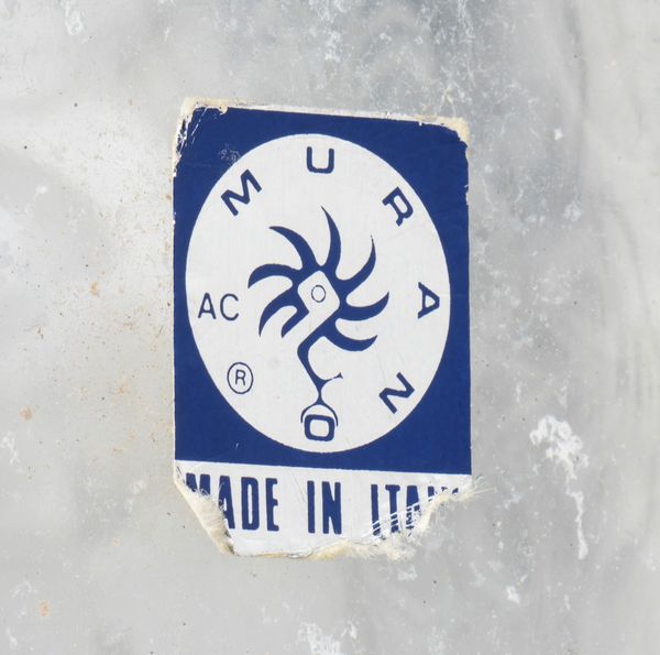 Coppia di decanter in vetro di Murano  - Asta  Arredi Antichi, Oggetti d'Arte, Curiosities con una selezione di tappeti - Associazione Nazionale - Case d'Asta italiane