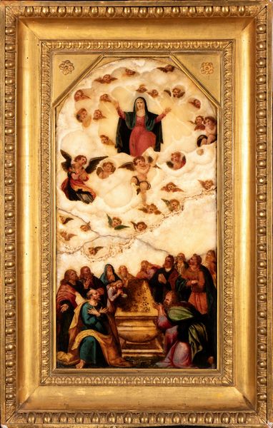 Assunzione della Madonna, dipinto su alabastro  - Asta  Arredi Antichi, Oggetti d'Arte, Curiosities con una selezione di tappeti - Associazione Nazionale - Case d'Asta italiane