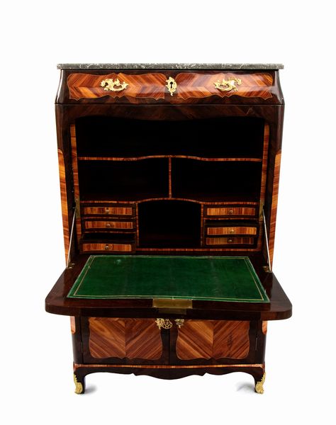 François Rübestück : Secretaire francese Luigi XV  - Asta  Arredi Antichi, Oggetti d'Arte, Curiosities con una selezione di tappeti - Associazione Nazionale - Case d'Asta italiane