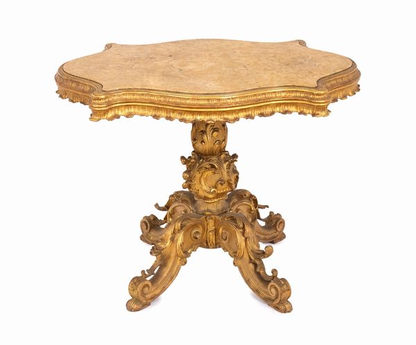 Tavolo Luigi XVI italiano da centro  - Asta  Arredi Antichi, Oggetti d'Arte, Curiosities con una selezione di tappeti - Associazione Nazionale - Case d'Asta italiane