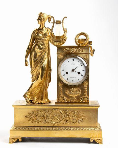Pierre François Feuchère : Orologio da appoggio Impero francese in bronzo  - Asta  Arredi Antichi, Oggetti d'Arte, Curiosities con una selezione di tappeti - Associazione Nazionale - Case d'Asta italiane