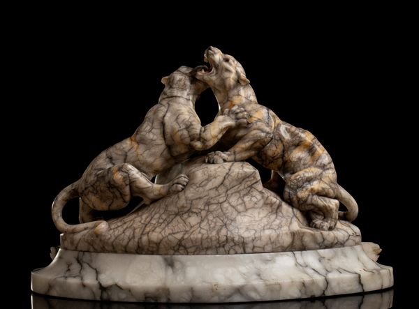 Scultura francese in alabastro  - Asta  Arredi Antichi, Oggetti d'Arte, Curiosities con una selezione di tappeti - Associazione Nazionale - Case d'Asta italiane
