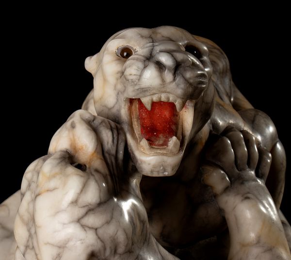 Scultura francese in alabastro  - Asta  Arredi Antichi, Oggetti d'Arte, Curiosities con una selezione di tappeti - Associazione Nazionale - Case d'Asta italiane