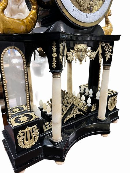 Döller in Wien : Orologio da appoggio Biedermeier viennese con automa  - Asta  Arredi Antichi, Oggetti d'Arte, Curiosities con una selezione di tappeti - Associazione Nazionale - Case d'Asta italiane