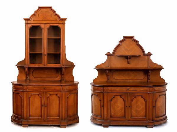 Coppia di credenze francesi, Luigi Filippo  - Asta  Arredi Antichi, Oggetti d'Arte, Curiosities con una selezione di tappeti - Associazione Nazionale - Case d'Asta italiane