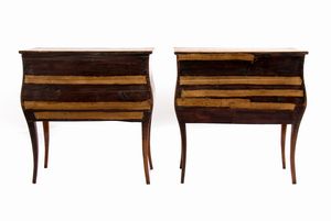 Coppia di comò italiani, Luigi XVI  - Asta  Arredi Antichi, Oggetti d'Arte, Curiosities con una selezione di tappeti - Associazione Nazionale - Case d'Asta italiane