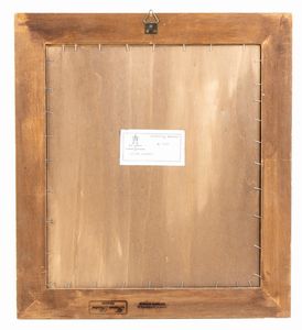 Rev. Fabbrica di S. Pietro in Vaticano / Studio del Mosaico : Mosaico italiano raffigurante Cristo  - Asta  Arredi Antichi, Oggetti d'Arte, Curiosities con una selezione di tappeti - Associazione Nazionale - Case d'Asta italiane